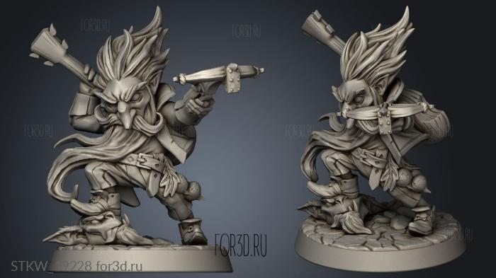 Gnome Tinto stl model for CNC