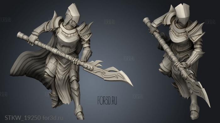 Paladin Wings Helm stl model for CNC
