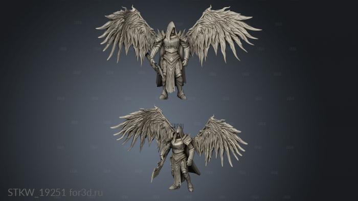 Paladin Wings Hood stl model for CNC