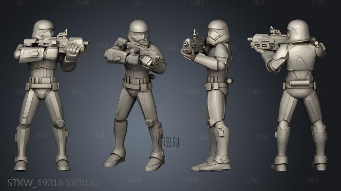 Troopers stl model for CNC