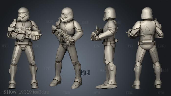 Troopers stl model for CNC