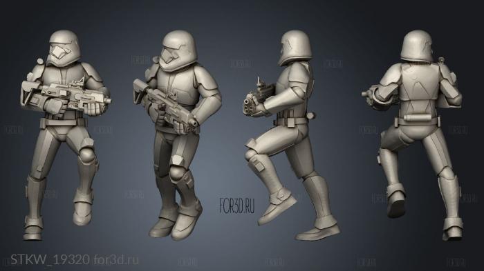 Troopers stl model for CNC