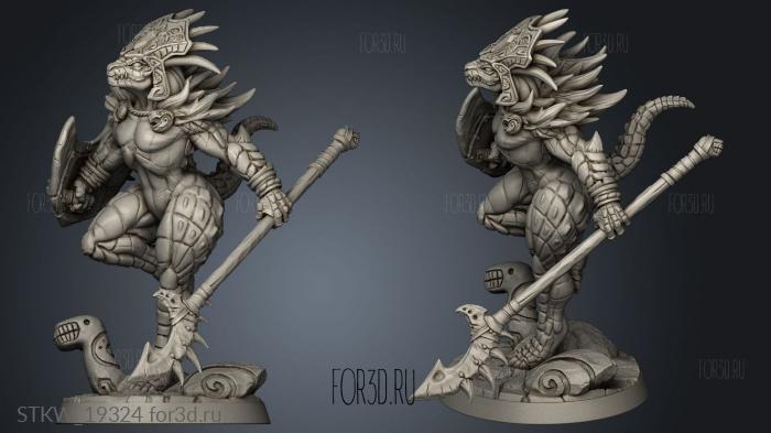 Skaala Lizard Pinup stl model for CNC