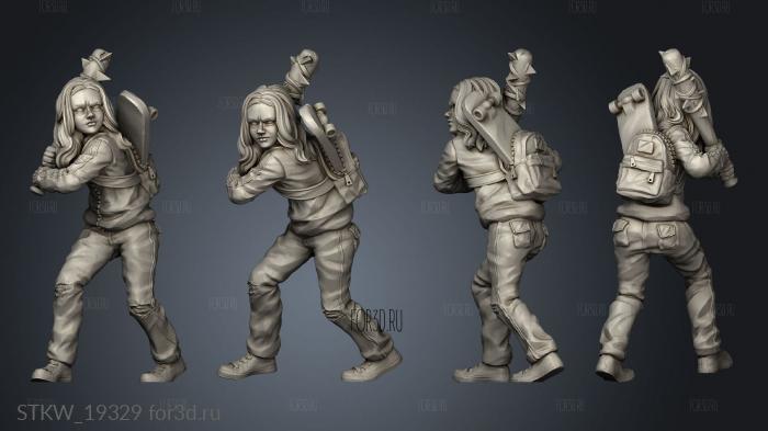 Skater Teenager skater teen 3d stl модель для ЧПУ