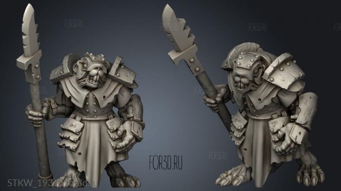 Ratmen stl model for CNC