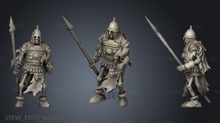 SKELETON GUARD SPEAR 3d stl модель для ЧПУ