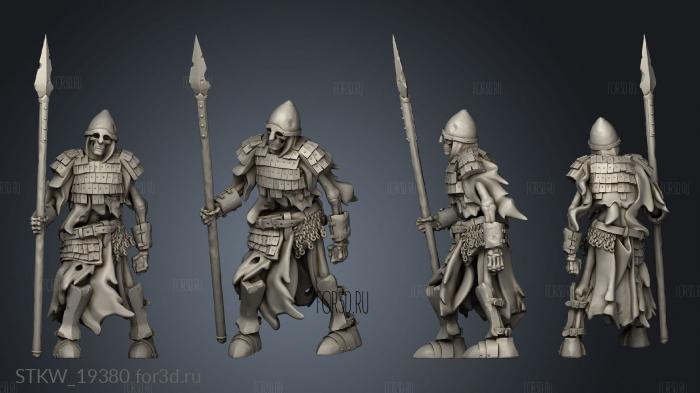 SKELETON GUARD SPEAR 3d stl модель для ЧПУ