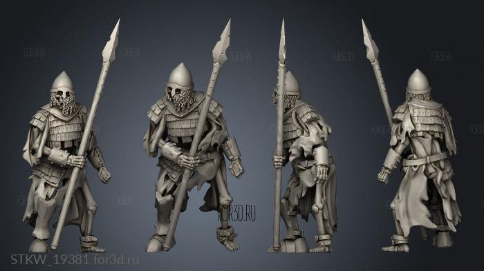 SKELETON GUARD SPEAR 3d stl модель для ЧПУ