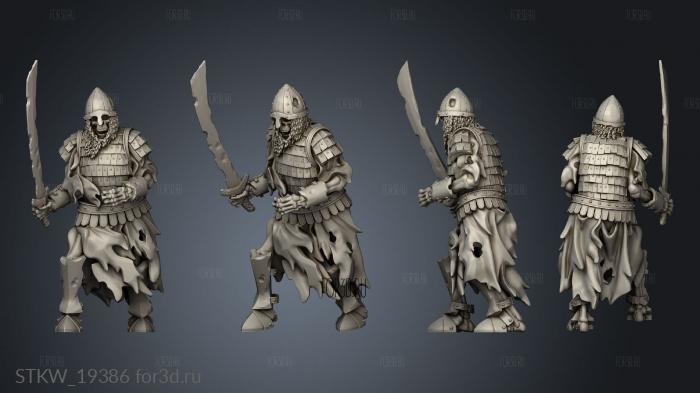 SKELETON GUARD SWORD 3d stl модель для ЧПУ