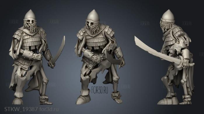 SKELETON GUARD SWORD 3d stl модель для ЧПУ