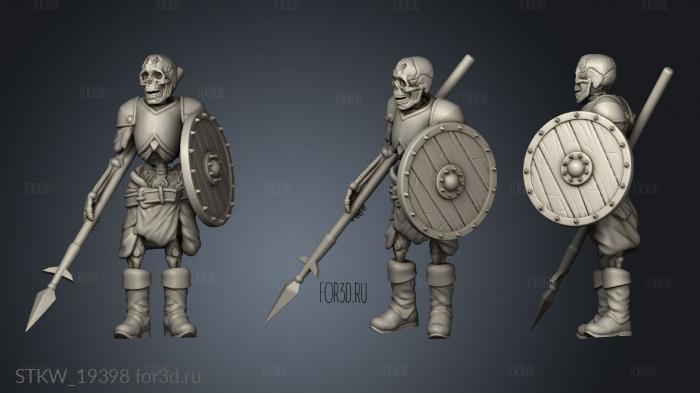 Skeleton Foot Soldier 3d stl модель для ЧПУ