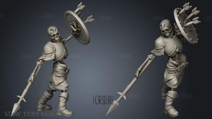 Skeleton Foot Soldier 3d stl модель для ЧПУ