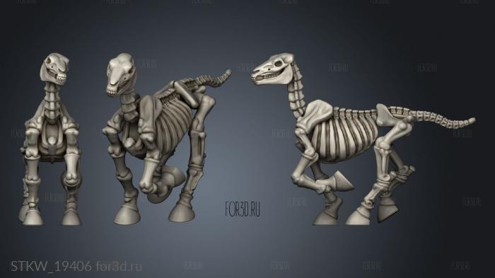 Skeleton Horsemen Horse 3d stl модель для ЧПУ