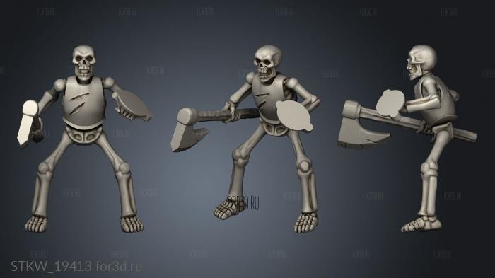 Skeleton Horsemen Rider 3d stl модель для ЧПУ