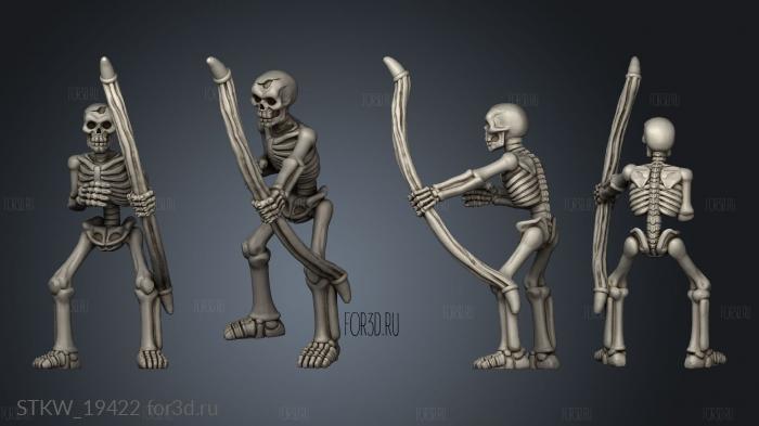 Skeleton Archer stl model for CNC