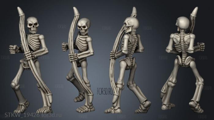 Skeleton Archer stl model for CNC