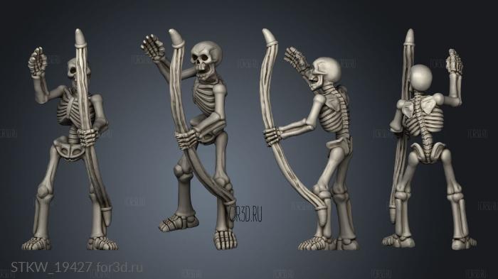 Skeleton Archer stl model for CNC