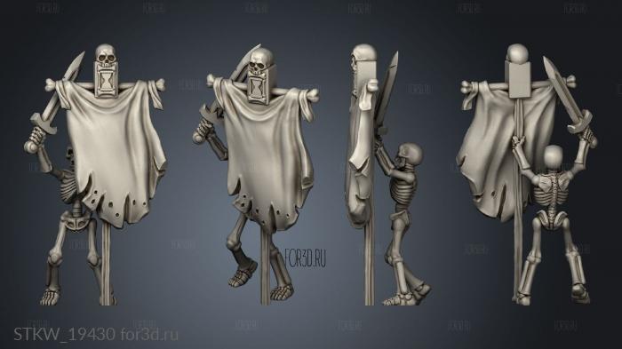 Skeleton Bearer stl model for CNC