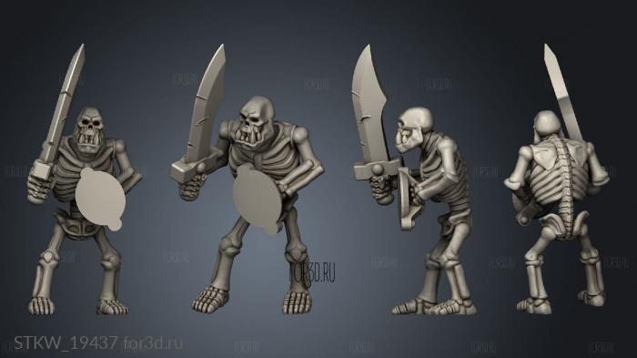 Skeleton Horde 3d stl модель для ЧПУ