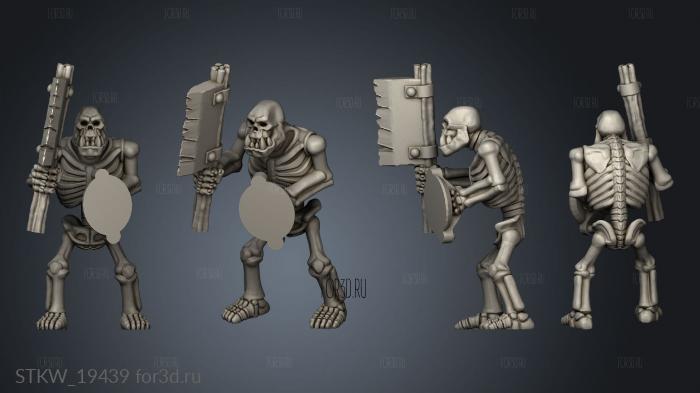 Skeleton Horde 3d stl модель для ЧПУ