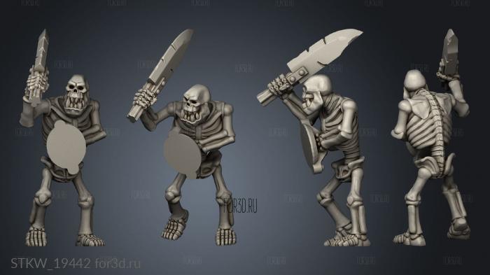 Skeletal Horde stl model for CNC