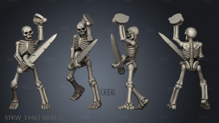 Skeleton Horde Troops Sword 3d stl модель для ЧПУ