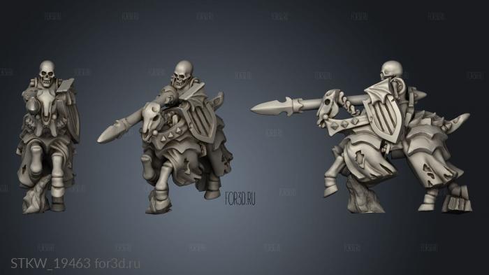 skeleton knight 3d stl модель для ЧПУ