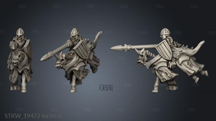 skeleton knight 3d stl модель для ЧПУ