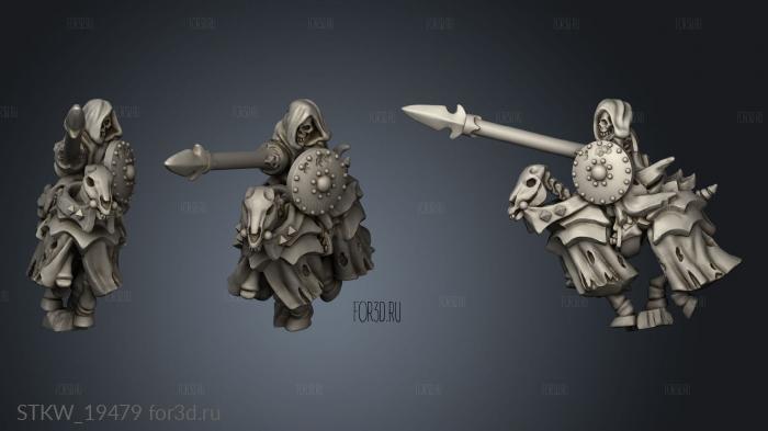 skeleton knight 3d stl модель для ЧПУ