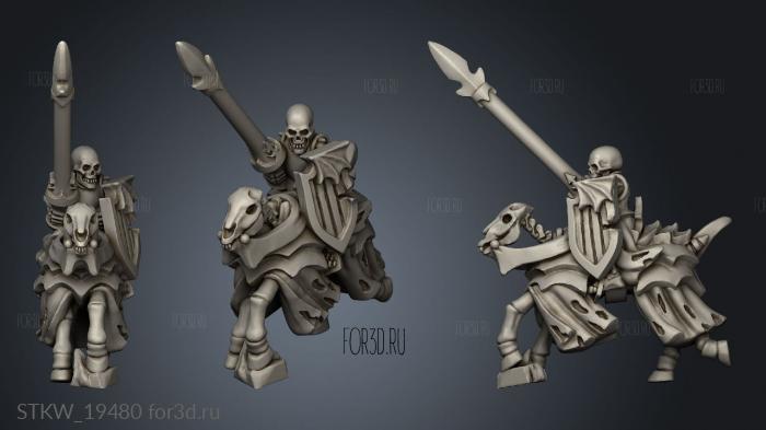 skeleton knight 3d stl модель для ЧПУ