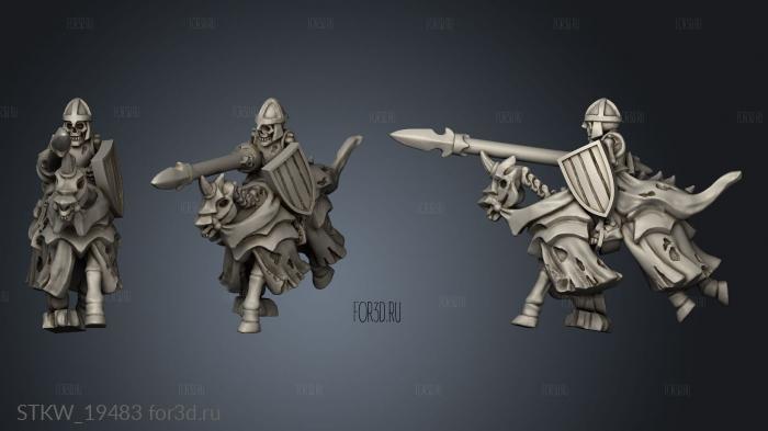 skeleton knight 3d stl модель для ЧПУ