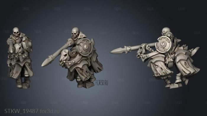 skeleton knight 3d stl модель для ЧПУ