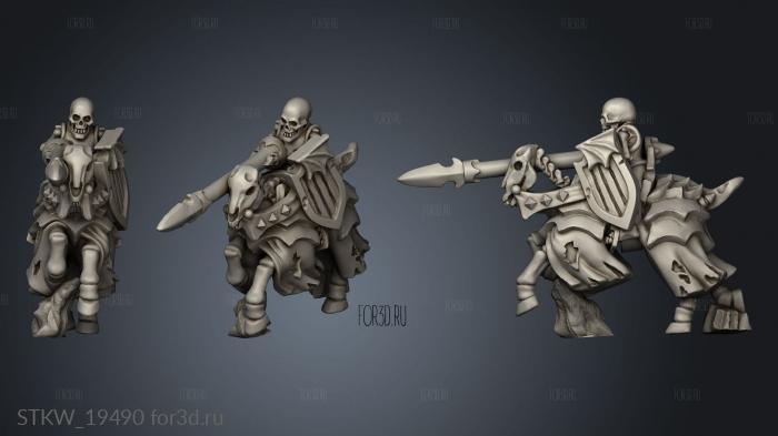 skeleton knight individuals 3d stl модель для ЧПУ