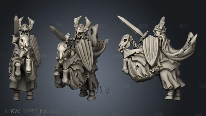 skeleton knight knights champion 3d stl модель для ЧПУ