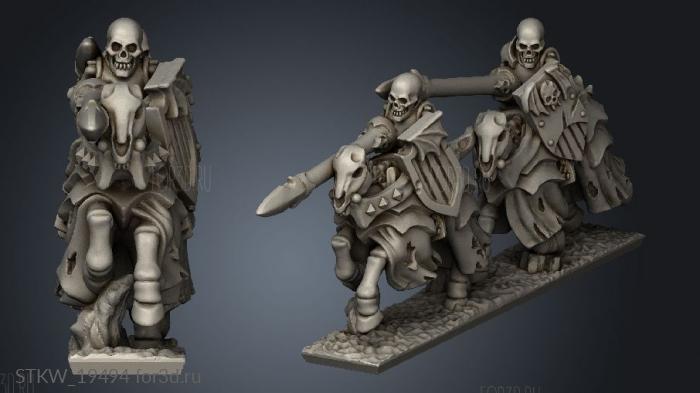 skeleton knights 3d stl модель для ЧПУ