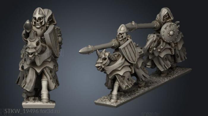 skeleton knights 3d stl модель для ЧПУ