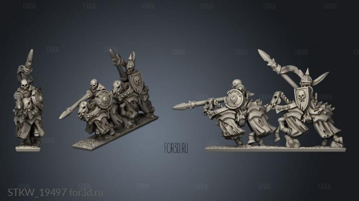 skeleton knights 3d stl модель для ЧПУ