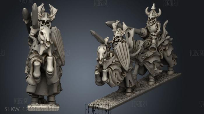 skeleton knights 3d stl модель для ЧПУ