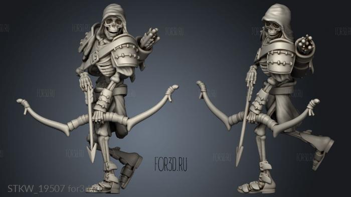 Skeleton Ranger stl model for CNC