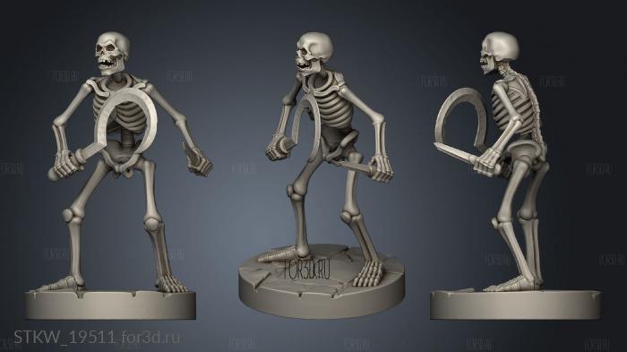 Skeleton Sickle 3d stl модель для ЧПУ