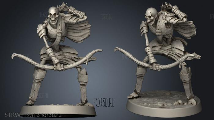 Skeleton Skelly Soldier stl model for CNC