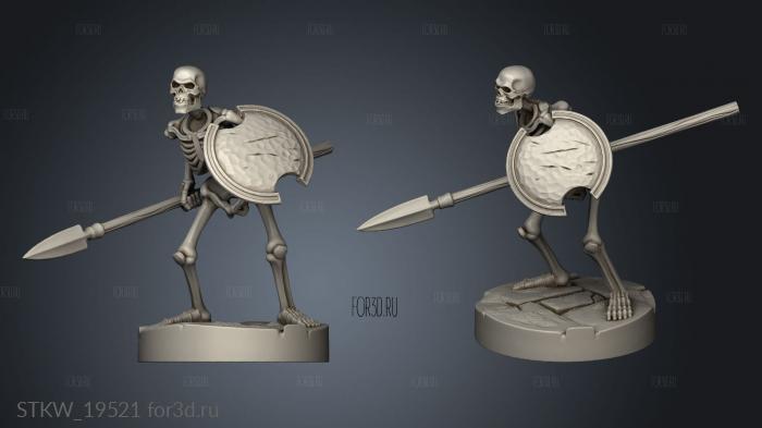 Skeleton Spean stl model for CNC