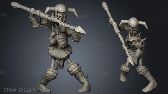 skeleton spear 3d stl модель для ЧПУ