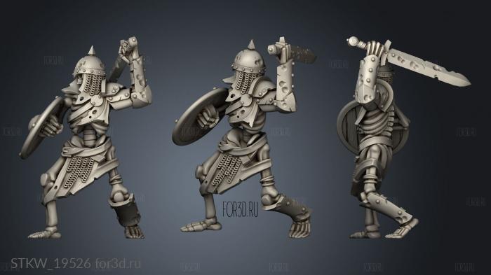 Skeleton Warrior stl model for CNC