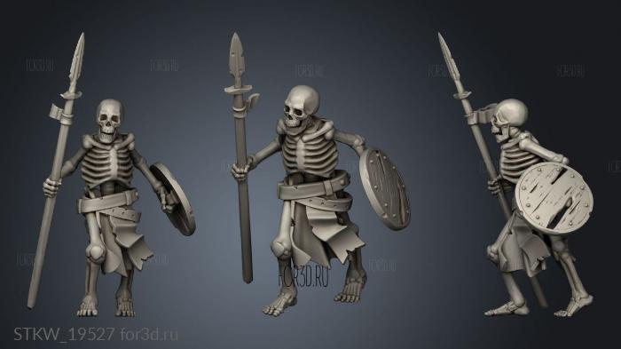 SKELETON WARRIOR stl model for CNC