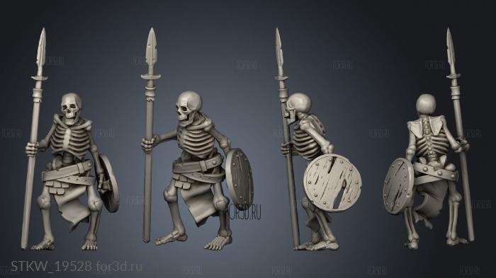 SKELETON WARRIOR stl model for CNC