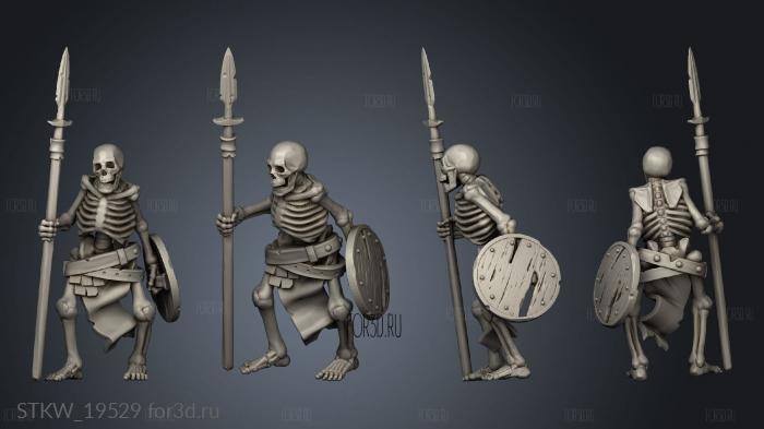 SKELETON WARRIOR stl model for CNC