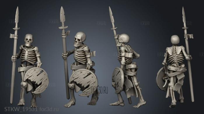 SKELETON WARRIOR stl model for CNC