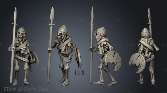 SKELETON WARRIOR stl model for CNC