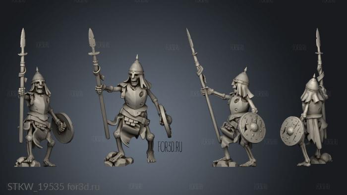 SKELETON WARRIOR CAPTAIN stl model for CNC